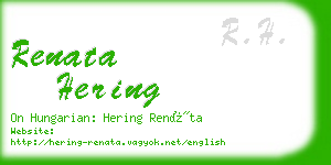 renata hering business card